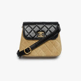 Chanel Chain Clutch Handbags Early Spring Black Gold Small Flap Bag Fashionable Elegant Trendy #82595A