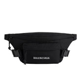 Balenciaga Men's Logo Zipper Closure Recycled Nylon Chest Bag Casual Solid Color Single-Shoulder Crossbody Waist Bag Bags 7708812AAUU1000 #81557
