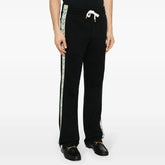 Casablanca Men's Solid Color Mid-Rise Straight Leg Cotton Long Lace-Up Casual Pants #75258