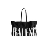Balenciaga Men's & Women's Fashion Casual Solid Color Letter Print Decorative Shoulder Strap Patchwork Genuine Leather Tote Bag Handbag Shoulder Bag Bags #78852