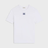 Celine Triomphe T-shirt in Ribbed Cotton Jersey #377456