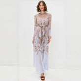 Zimmermann Hypnotic Sheath Dress Lilac Paisley #327394