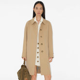 Burberry Men's And Women's Spring/fall Fashion Casual Collared Solid Color Mid Length Coat Trench Jacket #79368