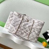 Chanel Women's Solid Color Chain Cherry Blossom Print Cotton Shoulder Bag Bags #77446