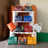 GOYARD Men's And Women's Fashion Classic Color Blocked Print Leather Tote Handbag Bag Bags SAIGOCMMLTY-01CL03P #78819
