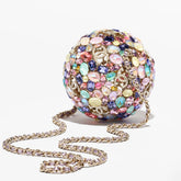 Chanel 2026 Early Spring Resort Collection Spherical Rigid Clutch Bag With Rhinestones And Faux Pearls Multicolor Crossbody Shoulder Tote Bags #82126A
