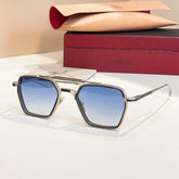 Jacques Marie Mage Commodore Men's And Women's Aviators Glasses Tinted Metal Frame Sunglasses Fashion Modern Trend Casual Eyewear Accessories Ngvp #2218