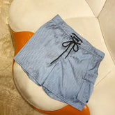 Dior Men's Summer Solid Colour Letter Print Lace Up Casual Polyester Straight Swimming Shorts #76874