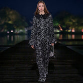Chanel 25A Women's Advanced Handicraft Series Lace and Velvet Spliced ??Cropped Jacket #333009