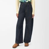 Loewe Women's Spring & Autumn Solid Color Mid Waist Regular Fit Casual Jeans Pants #75263