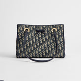 DIOR Small Dior Promenade Shopping Bag Blue Dior Oblique Jacquard #376636