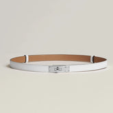 Hermes Epsom Calfskin Belt Kelly Belt Buckle Fashion Luxury Temperament Thin Belt Width 18MM #73379