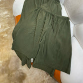 Issey Miyake Men's Spring/Summer Fashion Casual Solid Color Elastic Waist Shorts #78832