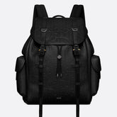 Dior 9257 Dior Hit the Road Backpack Gravity Print Effect Leather Black Tote Bag Fashion Casual Sympathy Backpack #195198