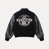 Stussy Globe Varsity Jacket Black Outerwear #330632
