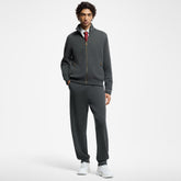 Louis Vuitton Men's Spring Solid Color Printed Zipper Stand Collar Long Sleeve Jacket Drawstring Casual Pants Set Suit #75237