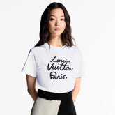 Louis Vuitton Women's Summer Neon Logo Round Neck Solid Color Short Sleeve T-Shirt #75899