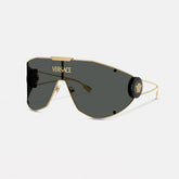Versace MEDUSA Men's And Women's Classic Fashion Color Blocked Letter Print Temple Logo Sunglasses Eyewear Accessories #79149