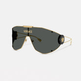 Versace MEDUSA Men's And Women's Classic Fashion Color Blocked Letter Print Temple Logo Sunglasses Eyewear Accessories #79149