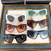 Balenciaga Women's BB Logo Vintage Black Sunglasses Glasses #97587