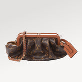 Louis Vuitton New Boursicot Cloud Bag From The Spring/summer 2020 Runway Show Reversible Design With Monogram On One Side And Yellow Floral Print On The Other Bag Bags #197226