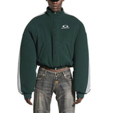 Balenciaga Men's And Women's Fall/Winter Casual Fashion Ring Letter Color Block Zipper Jacket #78585