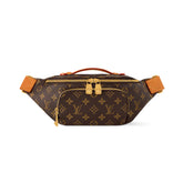 Louis Vuitton Rush Men's Solid Colour Adjustable Simple Coated Canvas with Leather Shoulder Crossbody Waist Bag Bags #76732