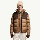 Moncler Beige Cheverny Suede Short Down Jacket Short Down Jackets #335922