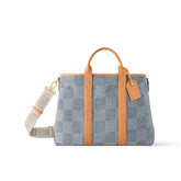 Louis Vuitton Weekend Tote Men's And Women's Solid Colour Detachable Adjustable Shoulder Strap Checkerboard Checkerboard Printing Denim Shoulder Handbag Tote Bag Bags #76851