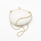 Chanel Egg Minaudiere Spring/summer 2026 Evening Bag Oval Design With A Metal Chain Shoulder Strap Combining Practicality And Style Bag Bags AS6271 #197463
