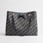 DIOR Medium Dior Promenade Shopping Bag Blue Dior Oblique Jacquard #376637