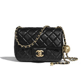 Chanel Flap Bag Small Golden Ball. Single Shoulder Messenger Bag Multicolor Double Size Leather Bags #77345