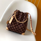 Louis Vuitton LV 2025 Early Spring Collection Women's Classic Noé Handbag M28103 Trunk Collection Monogram Reverse Canvas Handbag Shoulder Bag Bags #82543A