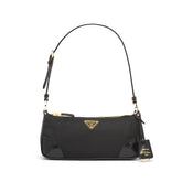 Prada Re-Edition 2002 Women's Solid Color Re-Nylon And Brushed Leather Shoulder Bag Bags #77949