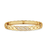 CHANEL Coco Crush bracelet BEIGE GOLD Diamond J13210 #394371