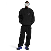 Balenciaga x Lamborghini Men's Spring/Autumn Solid Colour Car Logo Print Zipper Long Sleeve Sports Jacket And Pants Set Suit #77842