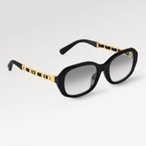 Louis Vuitton My Lv Chain Braided Oval Sunglasses Women's Fashion Elegant Temperament Metal Multicolour Sunglasses #77622