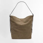 Lemaire Women's Canvas Adjustable Shoulder Strap Tote Bag Fashion Trend High Street Cowboy Splicing Large Capacity Handbag Shoulder Bag Ngvp #2432
