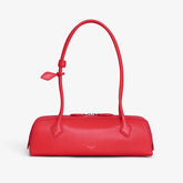 Alaia Women's Le-Teckel Goatskin Long Handle Handbag Solid Color Zipper Casual Shoulder Bag Ngvp #8478