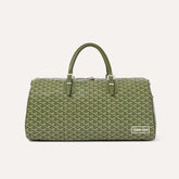 GOYARD Boston Men's And Women's Old Flower Full Print Canvas Collocation Cowhide Shoulder Cross Handbag Travel Bag Bags #76641