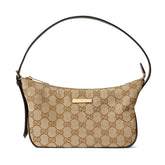Gucci Lady Lunetta Collection Small Shoulder Bag Deep Blue Gg Denim Sand Brown And Dark Brown Classic Elegant And Stylish Shoulder Bag Bags 874743FAF7X2543 #84293A