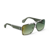 Louis Vuitton Evidence Square Men's Solid Color Logo Embellished Aviator Style Sunglasses Eyeglasses Glasses #77313
