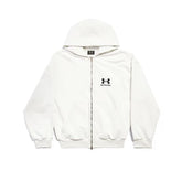 Balenciaga Men's And Women's Spring/Fall Fashion Casual Solid Color Zipper Hooded Long Sleeve Jacket #78946