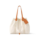 Louis Vuitton Marina Tote Women's Solid Color Letter Logo Coated Canvas Drawstring Shopping Bag Tote Bags #77455