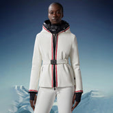 Moncler Men's And Women's Winter Fashion Casual Hooded Zipper Windproof Ski Jacket With Belted Waist Cotton Lined Jacket #79365