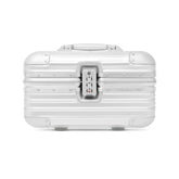 Rimowa Aluminum Travel Vanity Case in Silver Fashionable Leisure Bags with Square Logo Print Adjustable Shoulder Strap Crossbody Bag Handbag Jewelry Storage Box Bags #82955A