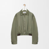 LOEWE Belted jacket Pants cotton Green #334233