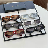 Balenciaga Men's Solid Colour Legs Llogo Irregular Shape Sunglasses Eyeglasses Glasses #99489