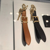 MiuMiu Women's Solid Colour Leather Keychain Bag Charm #99437