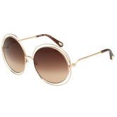Chloe Women's Fashion Casual Sunglasses Modern Trend Tinted Round Metal Frame Eyeglasses Glasses Ngvp #8719